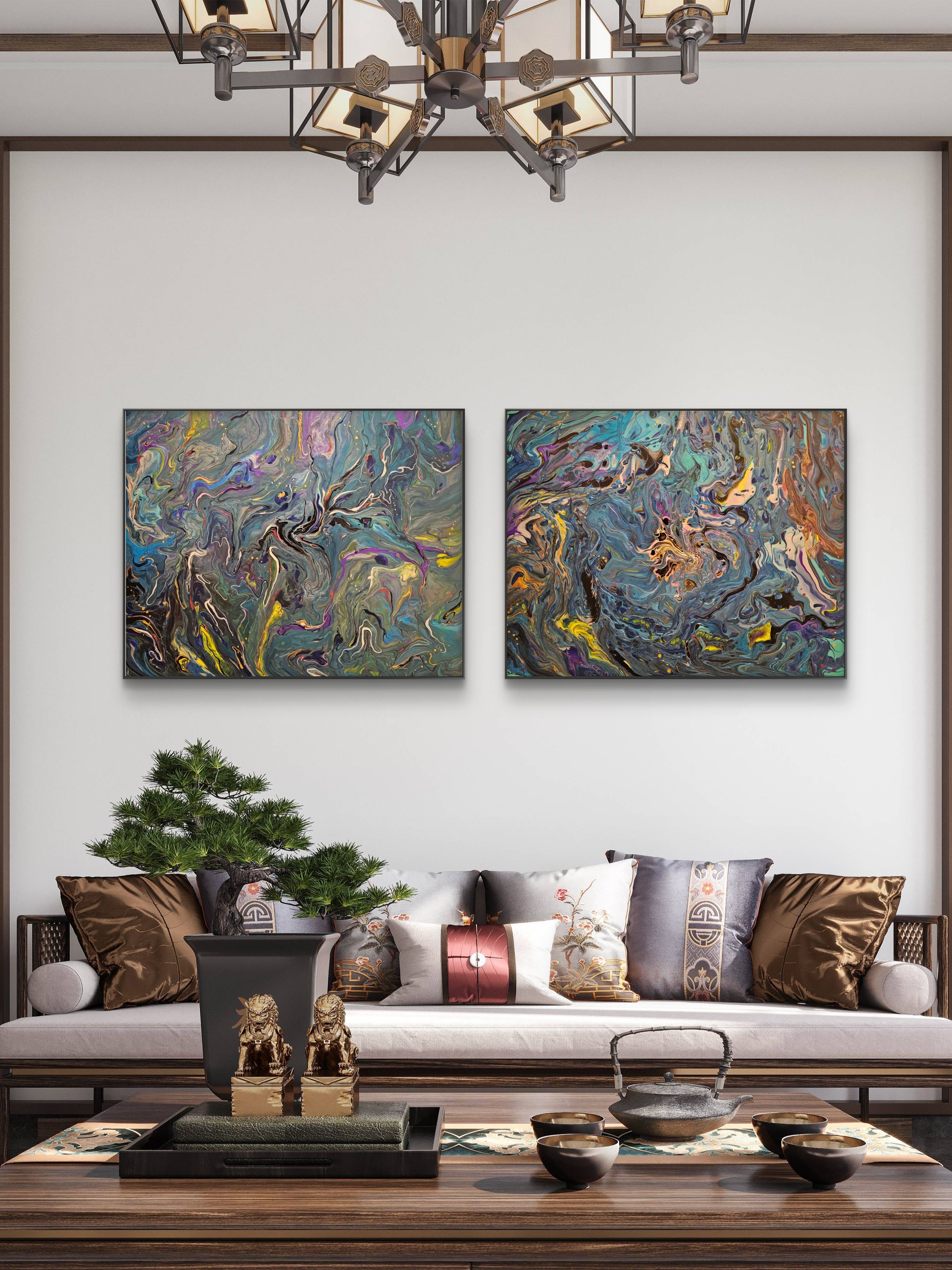 Cosmic Flow ( Diptych)
