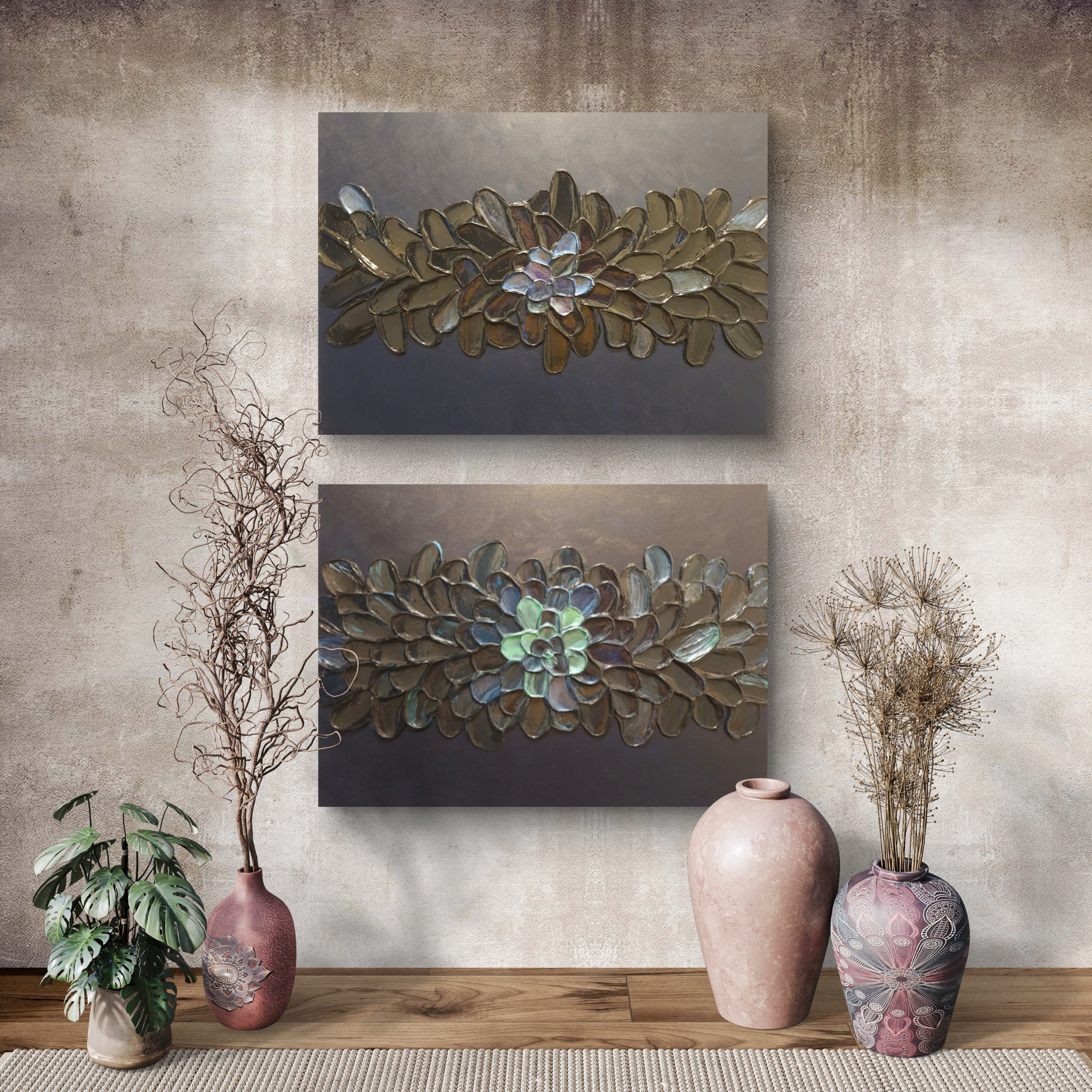 Eternal Bloom (Diptych)