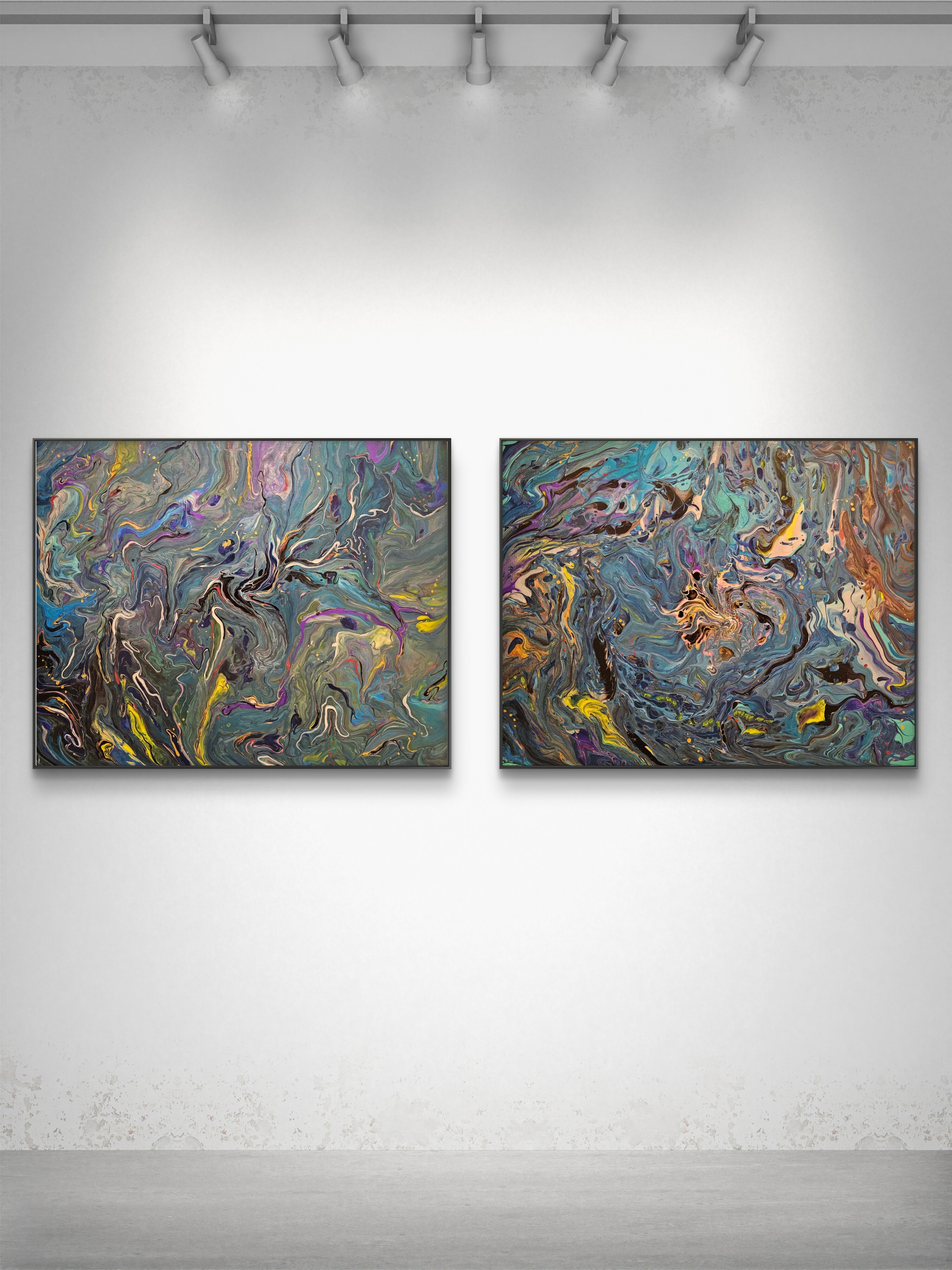 Cosmic Flow ( Diptych)