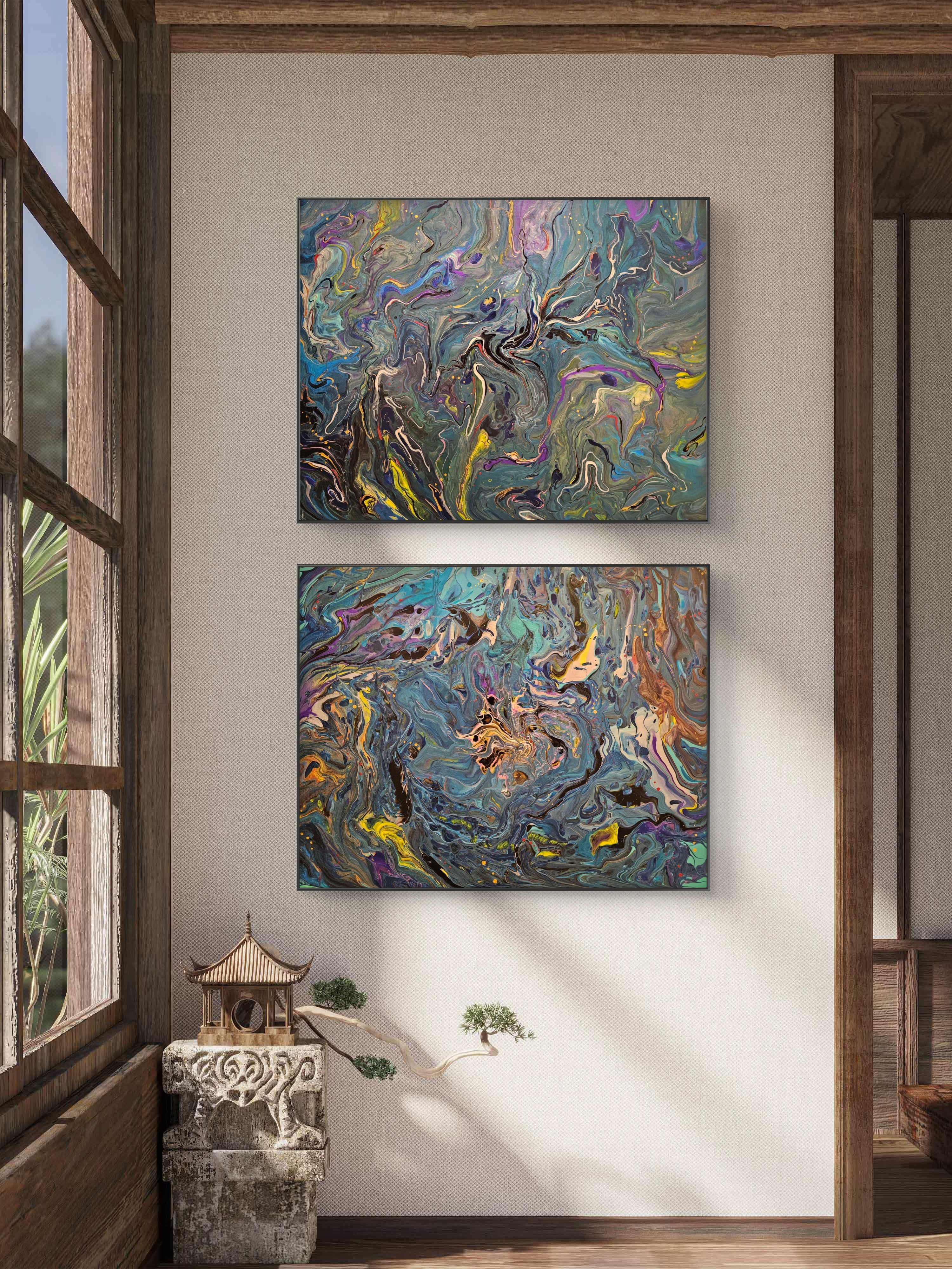 Cosmic Flow ( Diptych)
