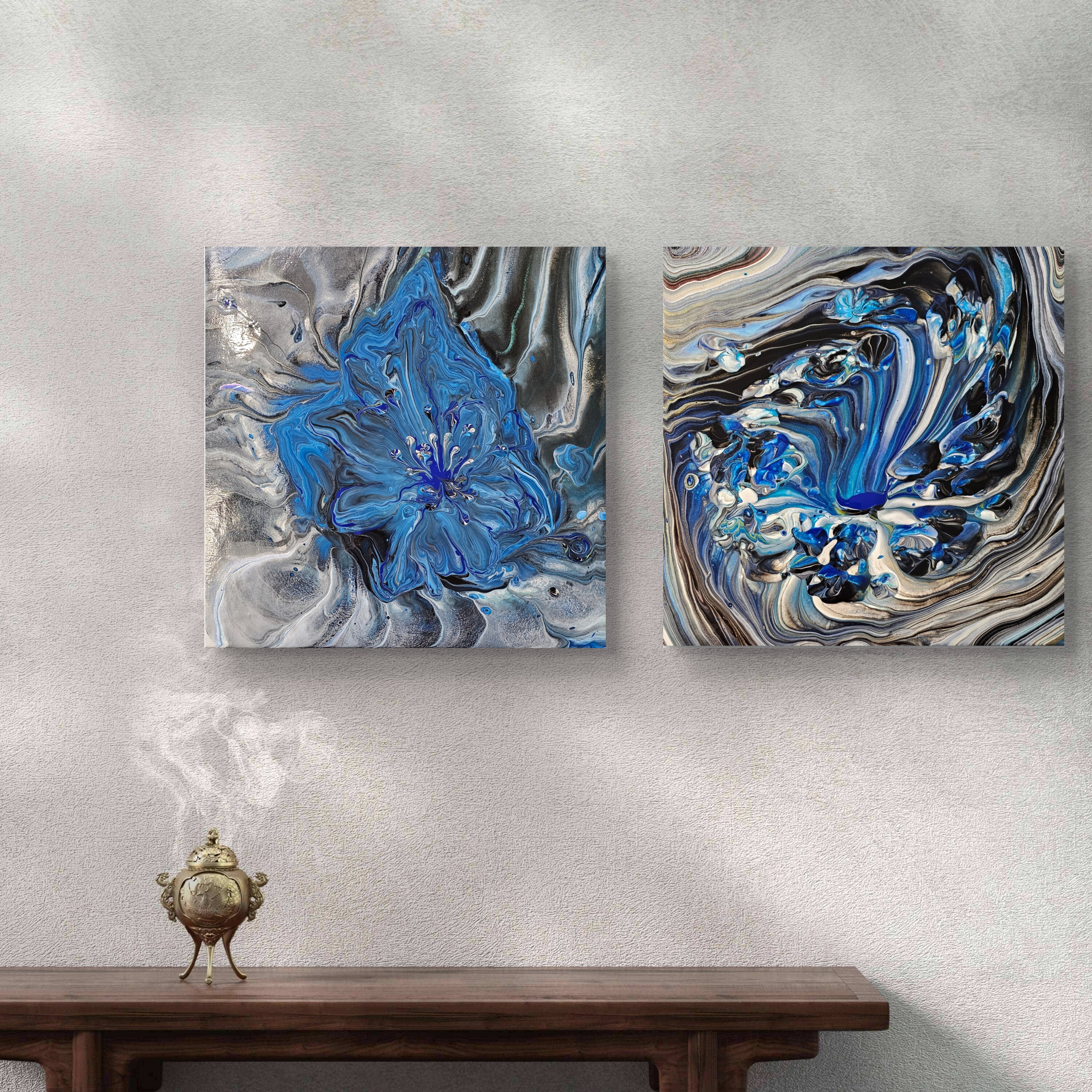 Unfolding Within (Diptych)