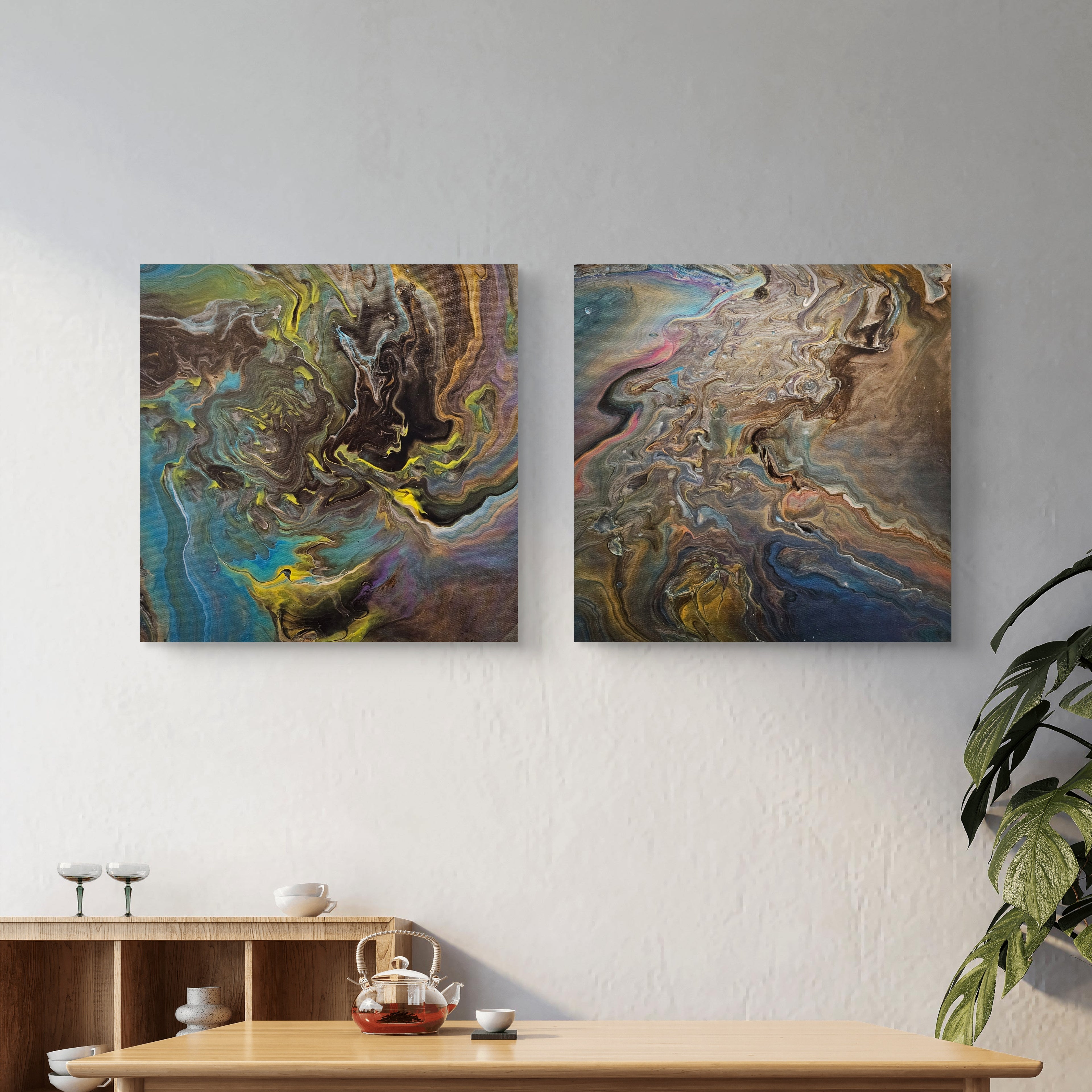 Resonant Currents — Diptych