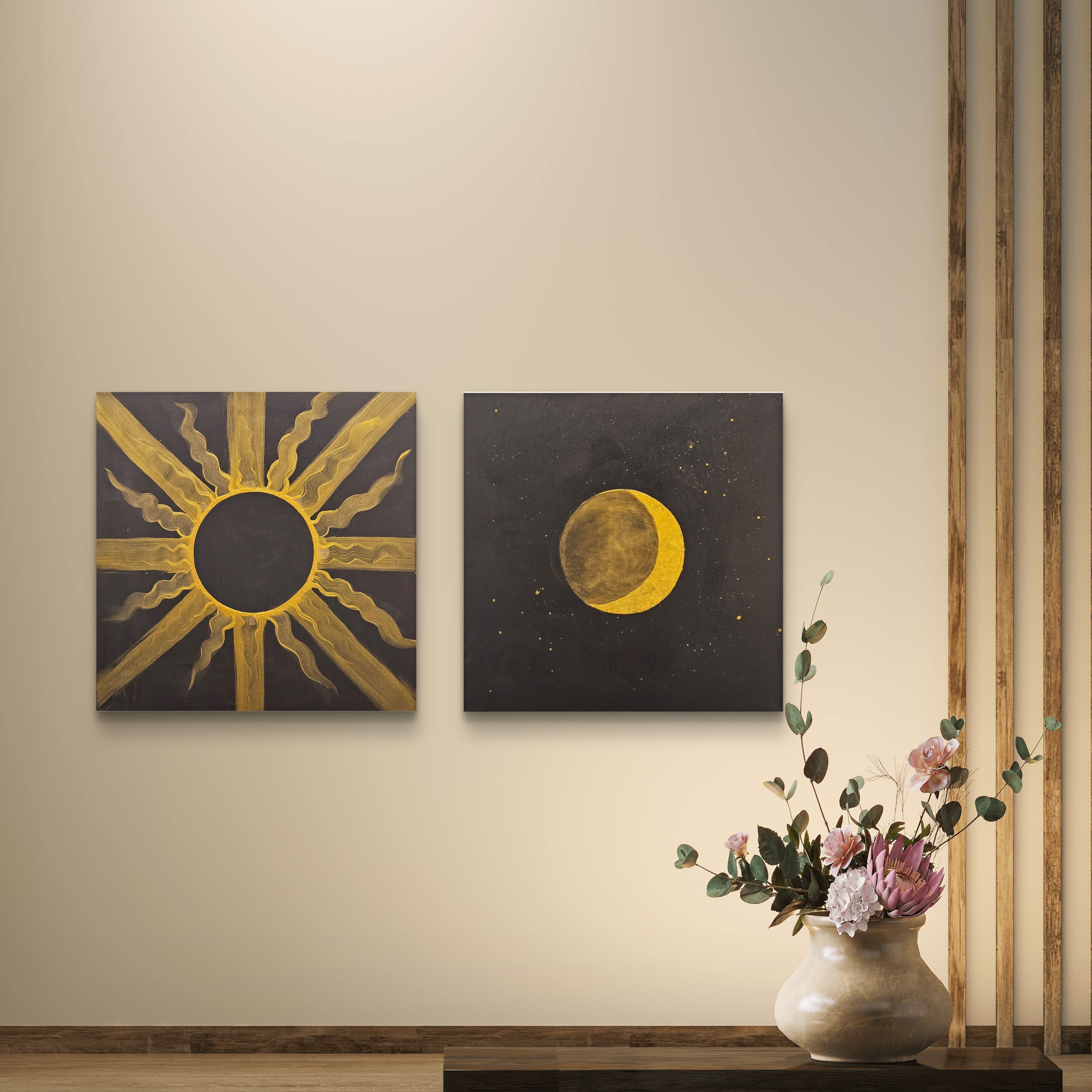 The Sun and the Moon (Diptych)