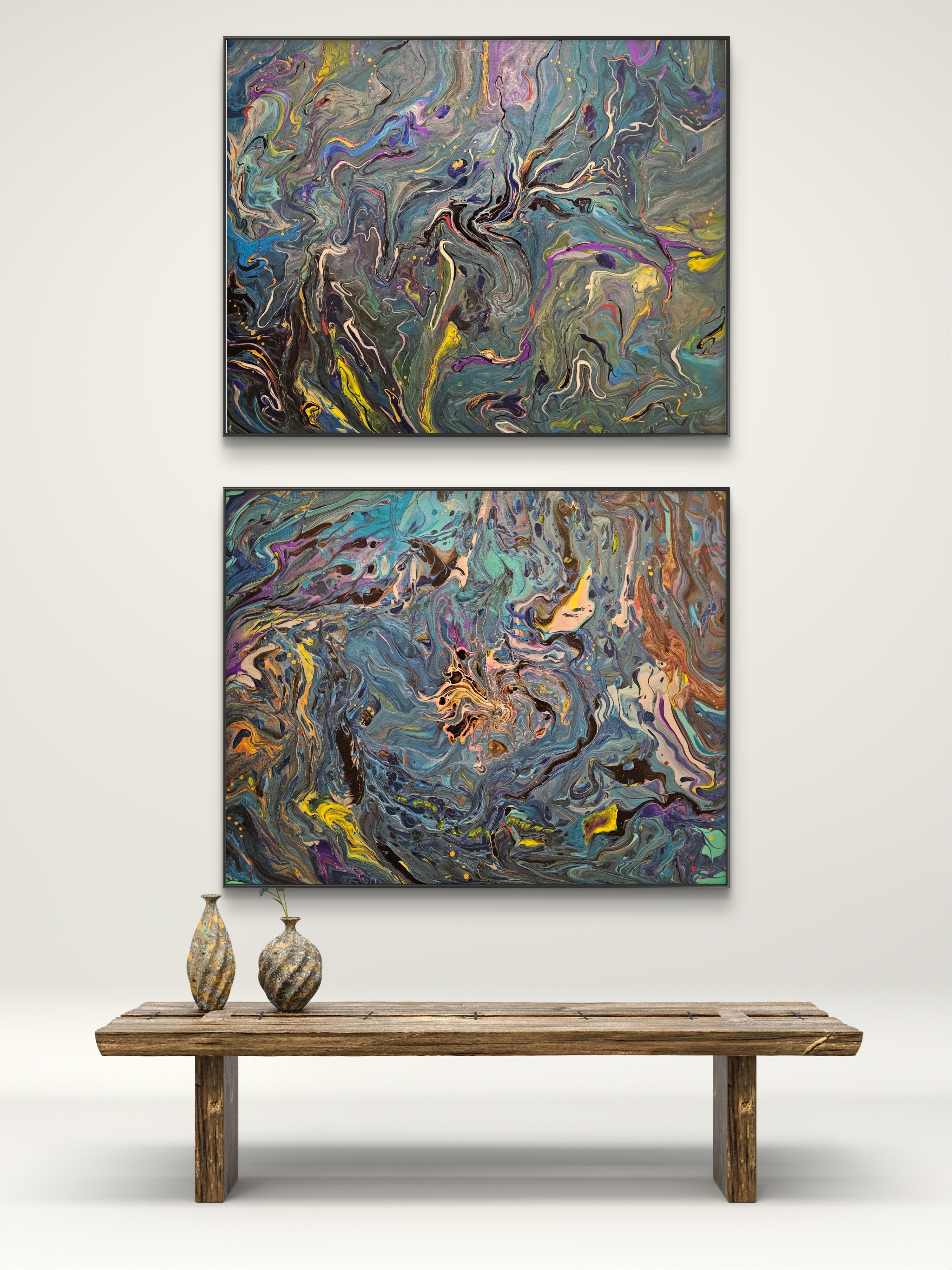 Cosmic Flow ( Diptych)