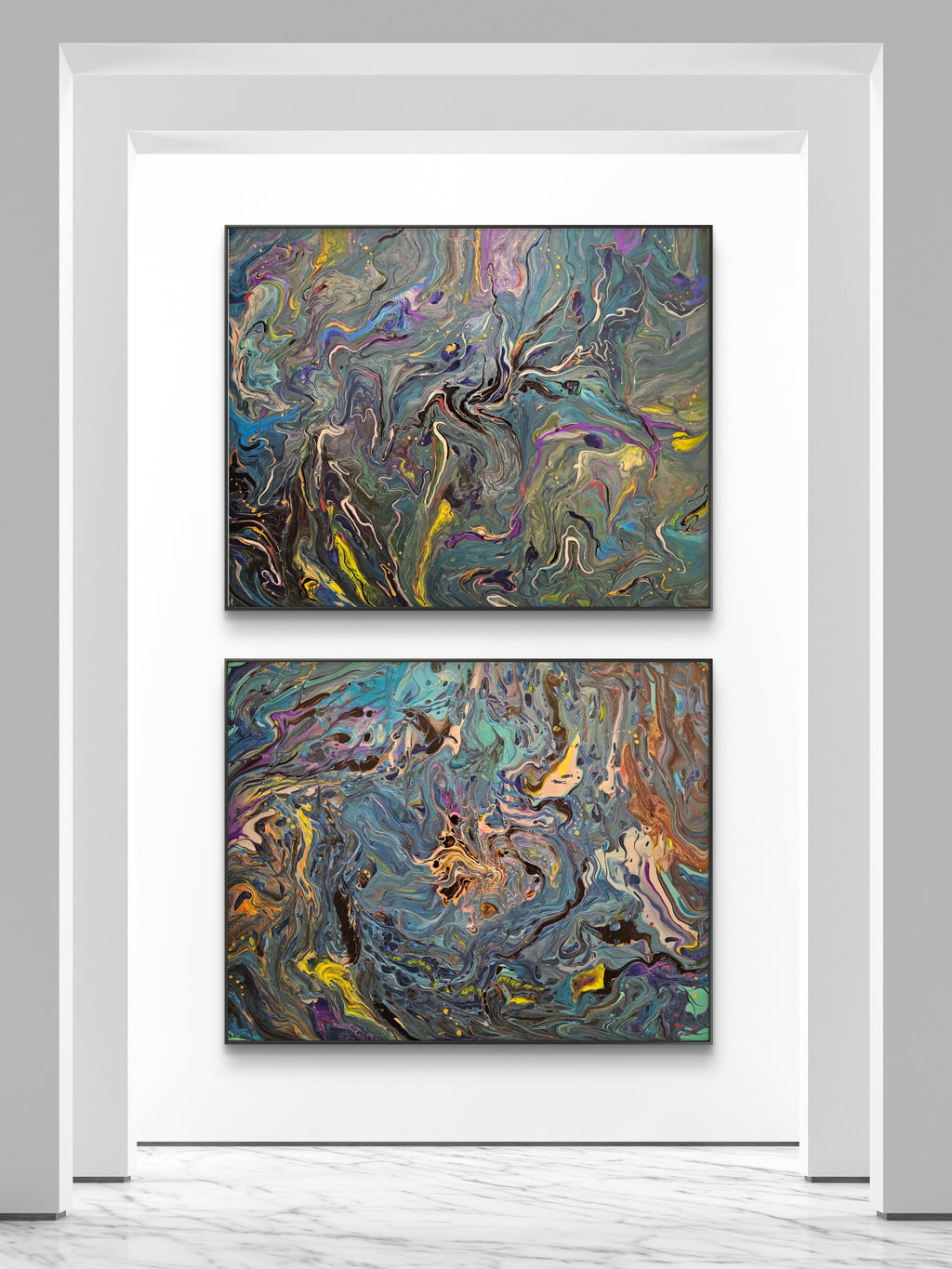Cosmic Flow ( Diptych)