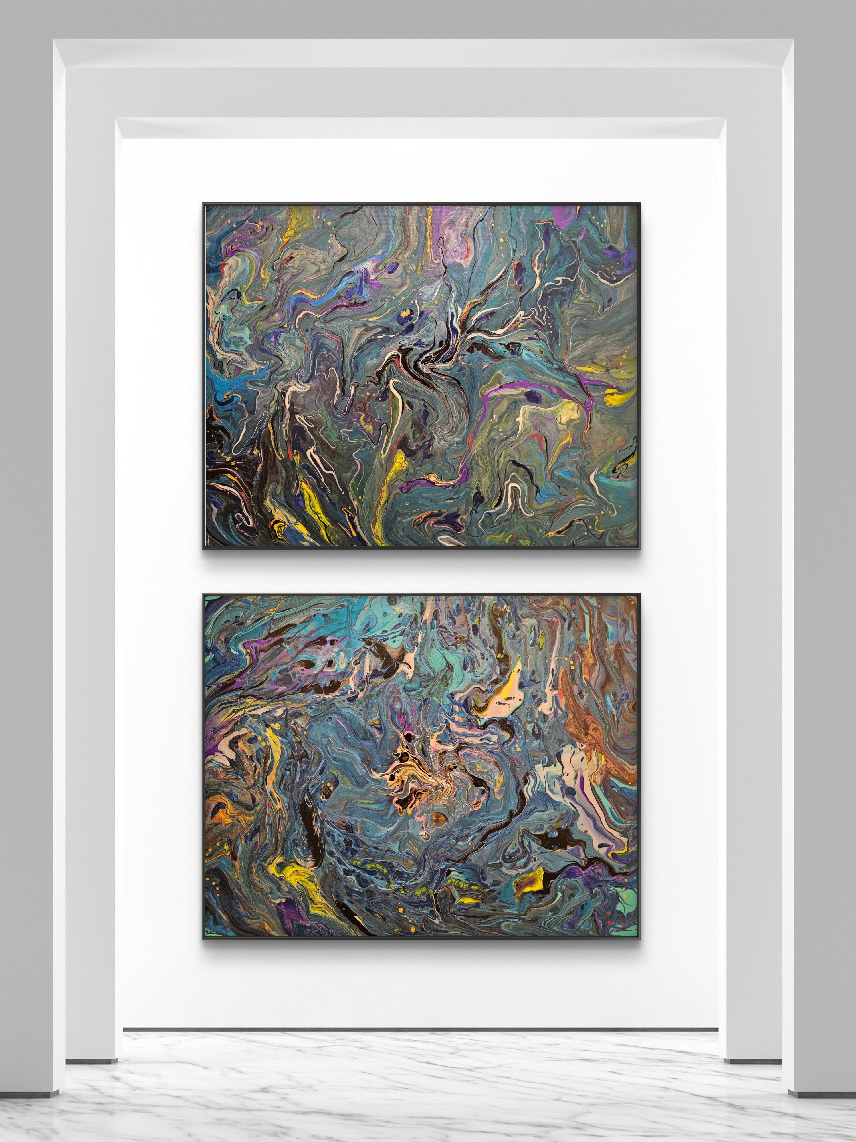 Cosmic Flow ( Diptych)
